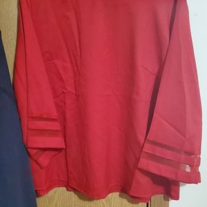 Red blouse